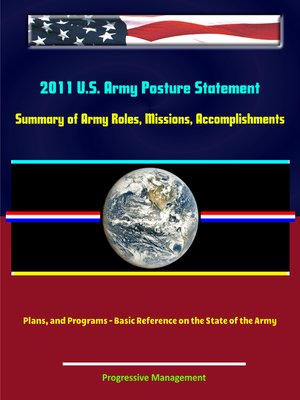 cover image of 2011 U.S. Army Posture Statement